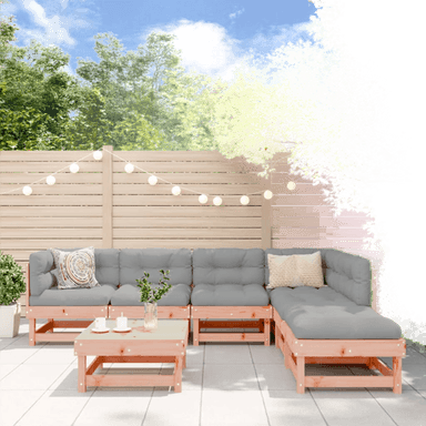 Vidaxl Utendørs spisestue 7 deler