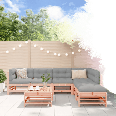 Vidaxl Utendørs spisestue 7 deler