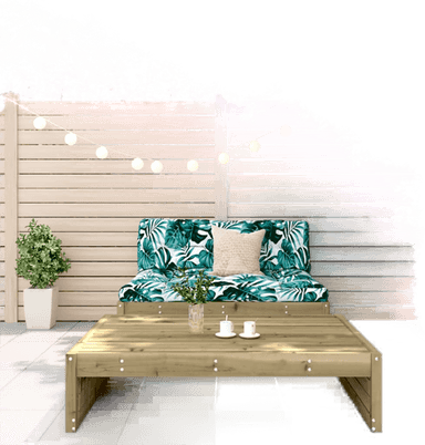 Vidaxl Hagesofagruppe 2 deler