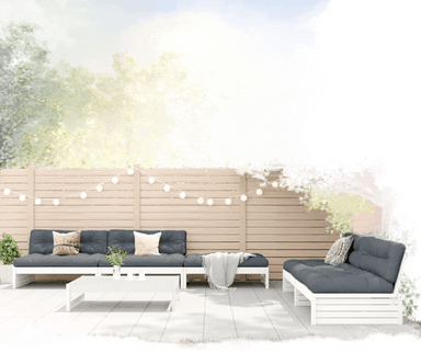 Vidaxl Hagesofagruppe 6 deler