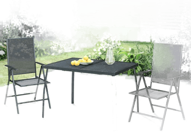 Vidaxl Utendørs spisestue 3 deler