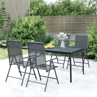 Vidaxl Utendørs spisestue 5 deler