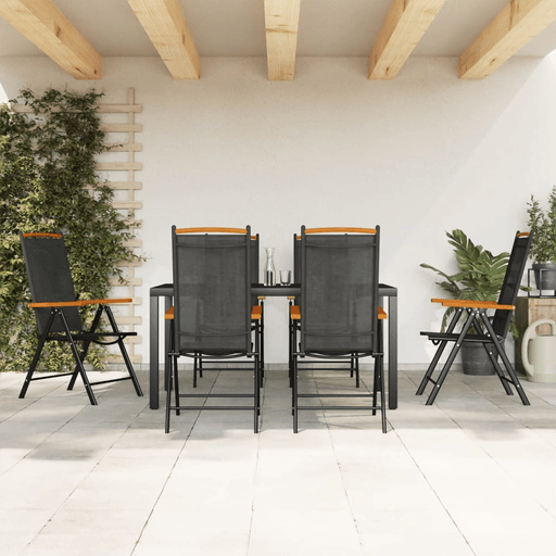 Vidaxl Utendørs spisestue 7 deler