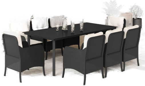 Vidaxl Hagespisegruppe 9 deler