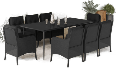 Vidaxl Hagespisegruppe 9 deler