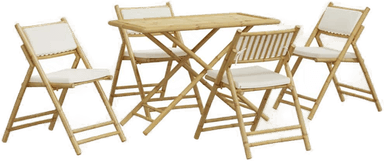 Vidaxl Sammenleggbart bistrosett 5 stk