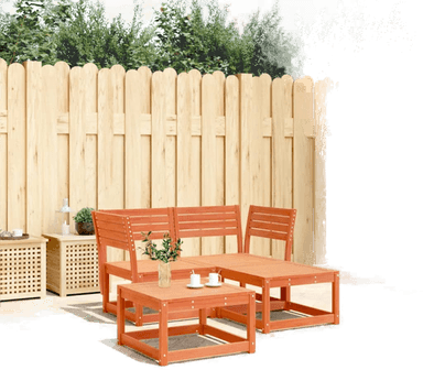 Vidaxl Hagesofasett 3 deler