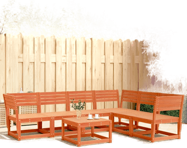 Vidaxl Hagesofasett 6 deler