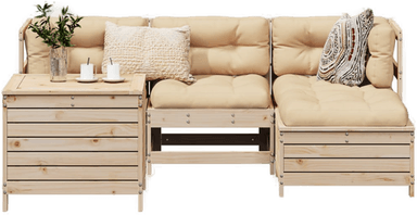 Vidaxl Hagesofasett 5 deler