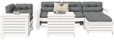 Vidaxl Hagesofasett 7 deler