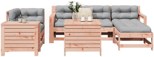 Vidaxl Hagesofasett 7 deler