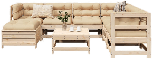 Vidaxl Hagesofasett 8 deler