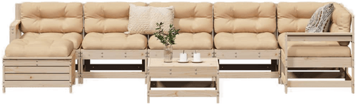 Vidaxl Hagesofasett 8 deler