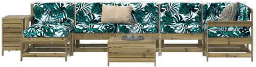 Vidaxl Hagesofasett 9 deler