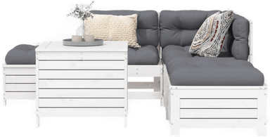 Vidaxl Hagesofasett 6 deler