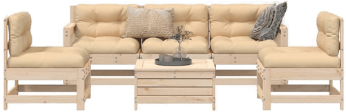 Vidaxl Hagesofasett 6 deler