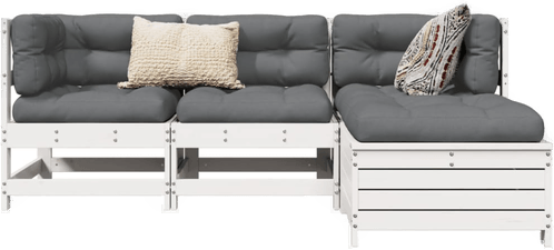 Vidaxl Hagesofasett 4 deler