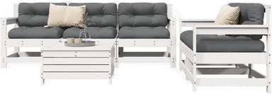 Vidaxl Hagesofasett 6 deler