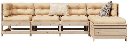 Vidaxl Hagesofasett 5 deler