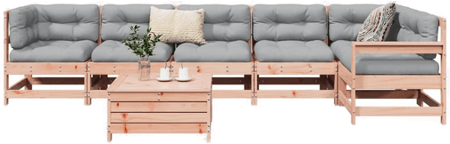 Vidaxl Hagesofasett 7 deler