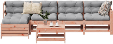 Vidaxl Hagesofasett 6 deler
