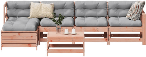 Vidaxl Hagesofasett 6 deler