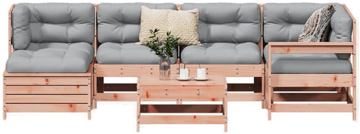 Vidaxl Hagesofasett 7 deler