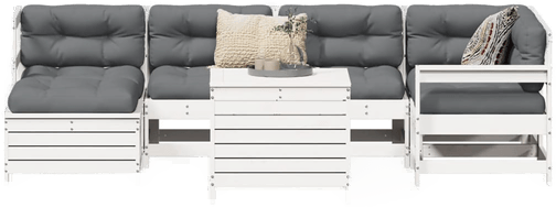 Vidaxl Hagesofasett 7 deler