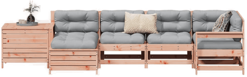 Vidaxl Hagesofasett 7 deler