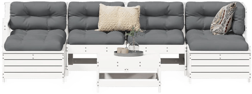 Vidaxl Hagesofasett 7 deler