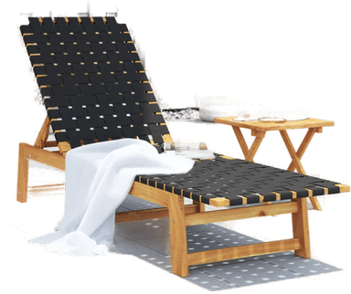 Vidaxl Solseng svart akasie