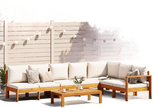 Vidaxl Hagesofasett 5 deler