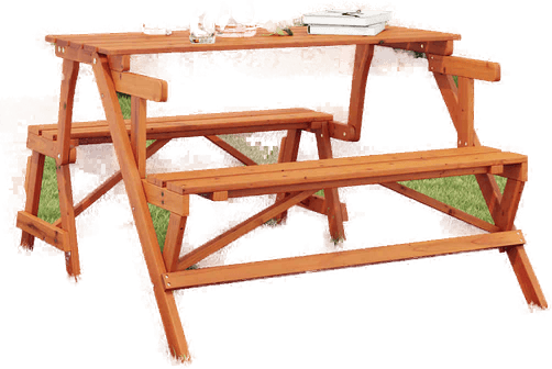 Vidaxl Piknikbord med benker 2-i-1