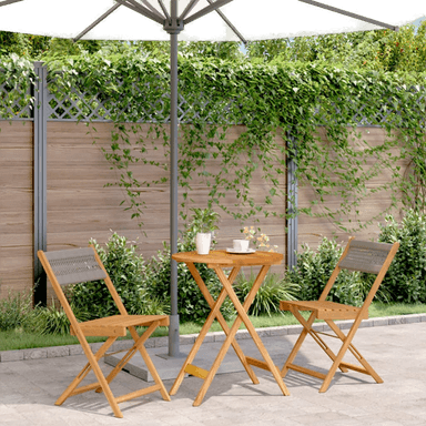 Vidaxl Bistrosett 3 deler grå