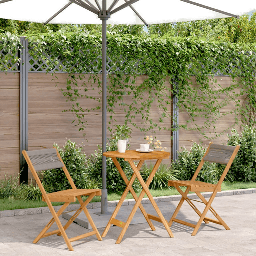 Vidaxl Bistrosett 3 deler grå