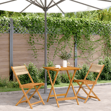 Vidaxl Bistrosett 3 deler beige