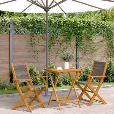 Vidaxl Bistrosett 3 deler grå