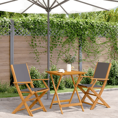 Vidaxl Bistrosett 3 deler antrasitt