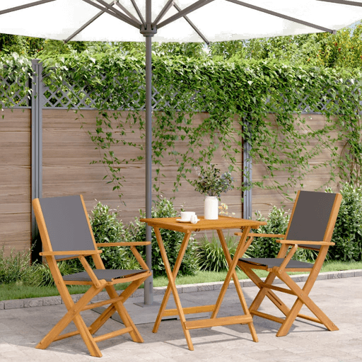 Vidaxl Bistrosett 3 deler antrasitt