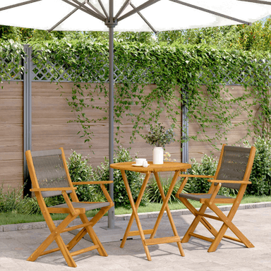 Vidaxl Bistrosett 3 deler grå