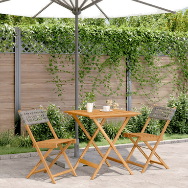 Vidaxl Bistrosett 3 deler grå