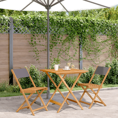 Vidaxl Bistrosett 3 deler antrasitt