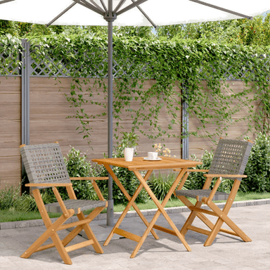 Vidaxl Bistrosett 3 deler grå