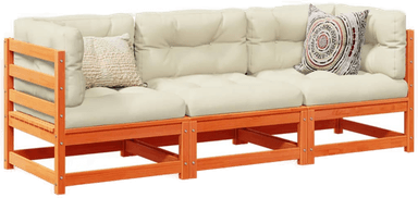 Vidaxl Hagesofasett 3 deler