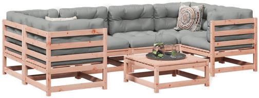 Vidaxl Hagesofasett 7 deler