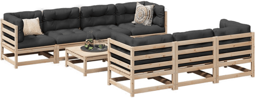 Vidaxl Hagesofasett 8 deler