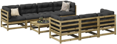 Vidaxl Hagesofasett 8 deler