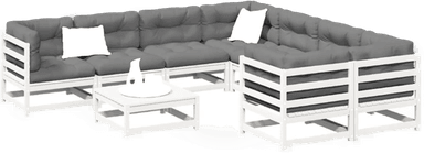 Vidaxl Hagesofasett 9 deler