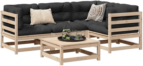 Vidaxl Hagesofasett 5 deler