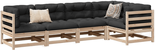 Vidaxl Hagesofasett 5 deler